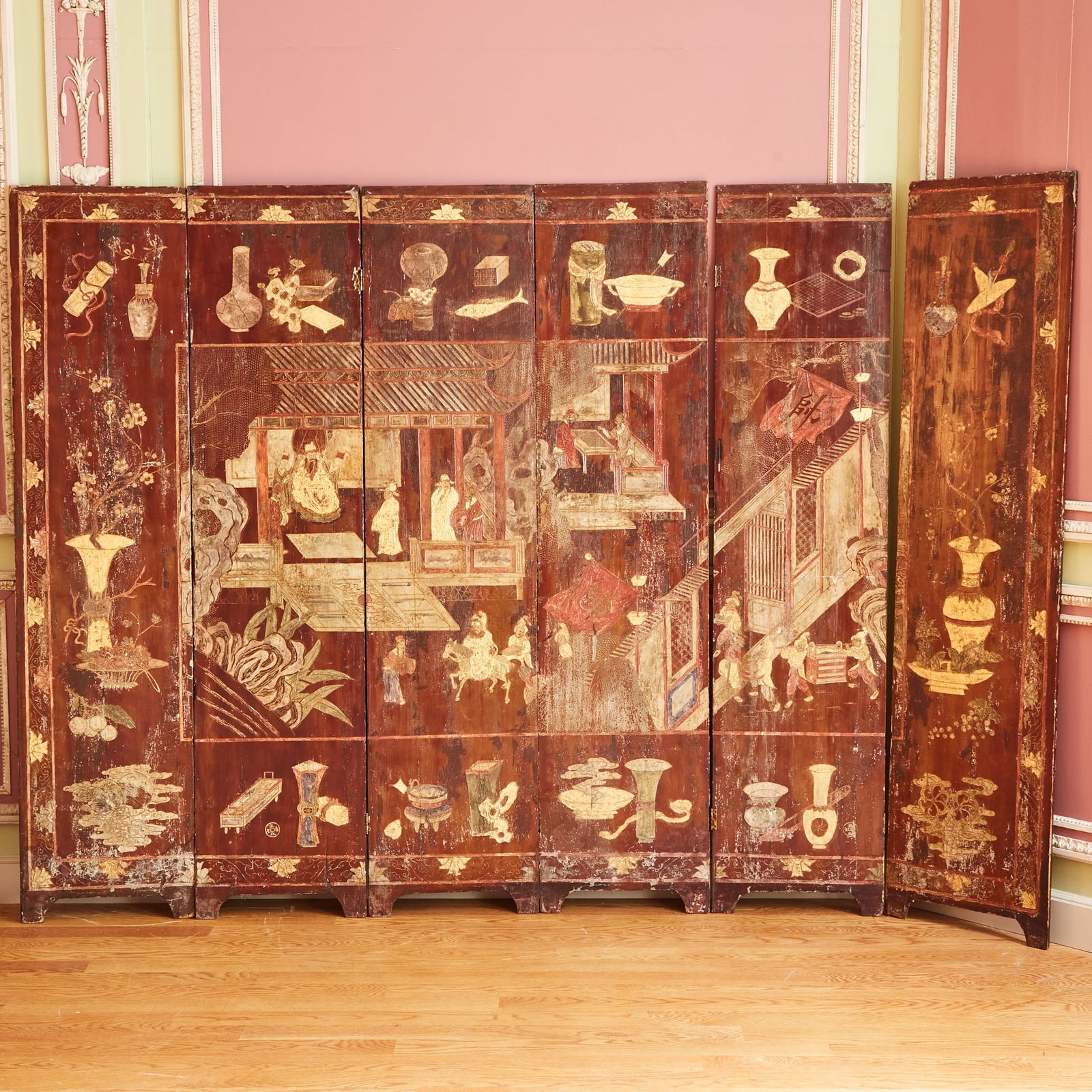 Chinese Coromandel Six Panel Screen (1 of 2)