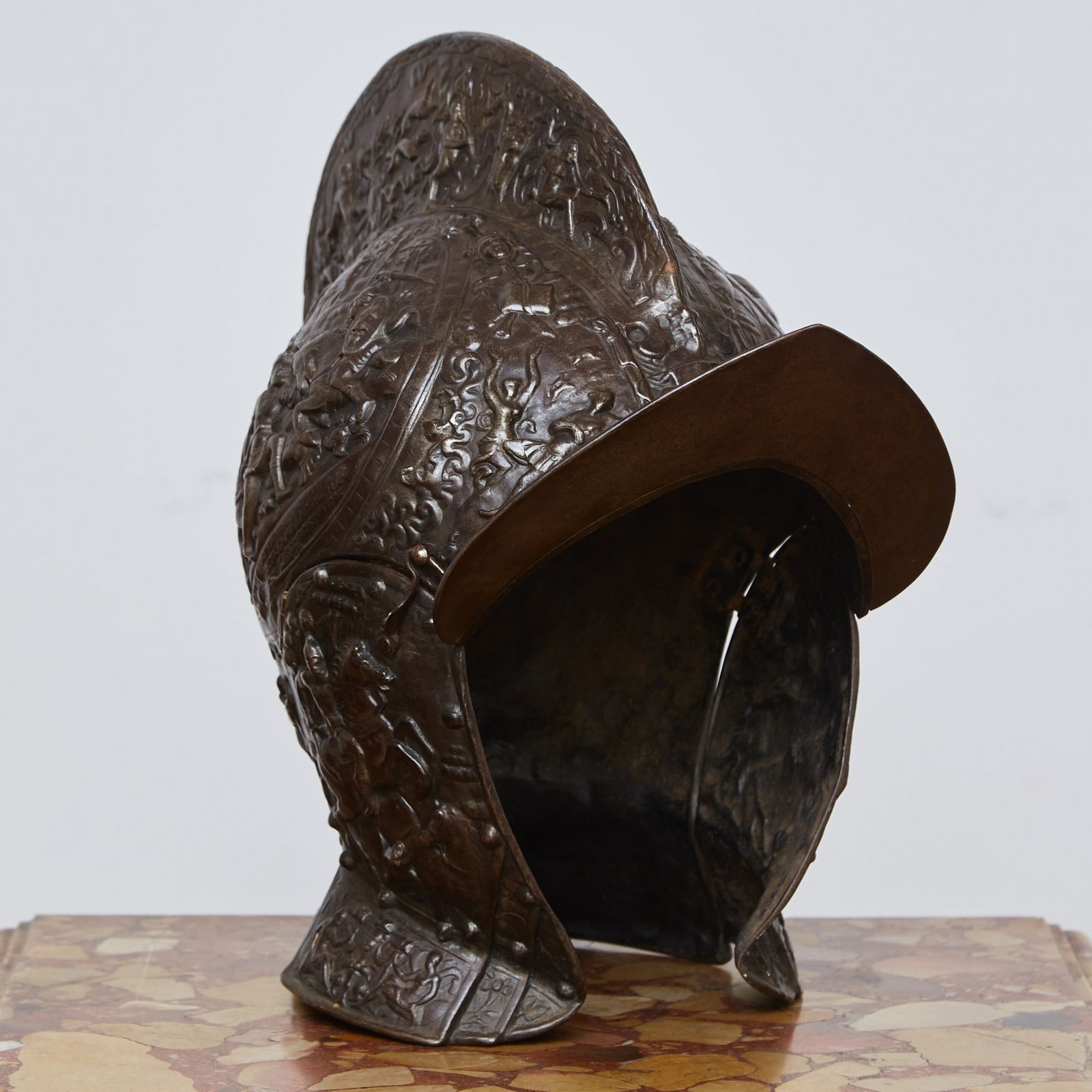 Ornate Renaissance Style Iron Parade Helmet (1 of 4)