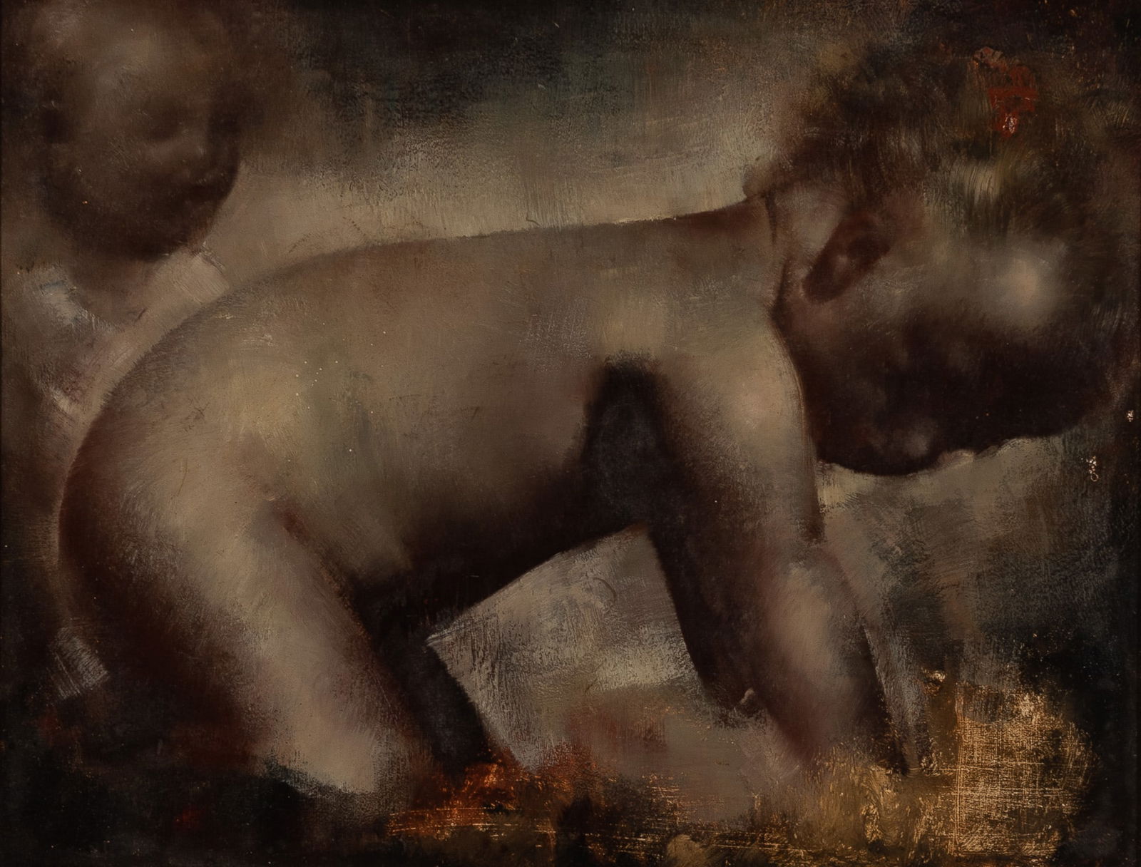 Grigory Gluckmann: Belarusian, 1898-1973EnfantsSigned Gluckmann (lr)Oil on panel10 5/8 x 12 7/8 inches (27 x 32.7 cm)Provenance:Dalzell Hatfield Galleries, Los Angeles