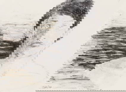 Hernan Bas: American, b. 1978Flashlight Glare, 2001Signed and dated HB '01 (ll)Waterbased oil on paper5 1/2 x 7 1/2 inches (14 x 19 cm)Provenance:Fredric Snitzer Gallery, MiamiPurchased from the a