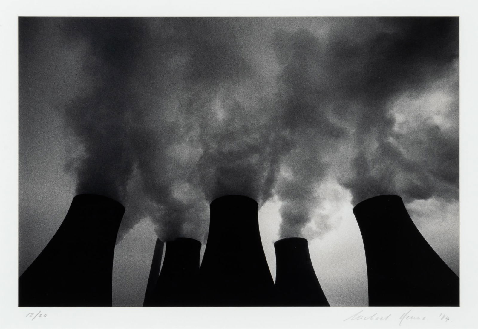 Michael Kenna: Ratcliffe Power Station, Study 1, 3, 5, 6, 9, 12,: KENNA, MICHAEL (b. 1953) Ratcliffe Power Station, Study 1, 3, 5, 6, 9, 12, 1984-6. Six images, selenium-toned gelatin silver print, approximately 6 1/2 x 9 1/4 inches (165 x 235 mm) or the reverse, si