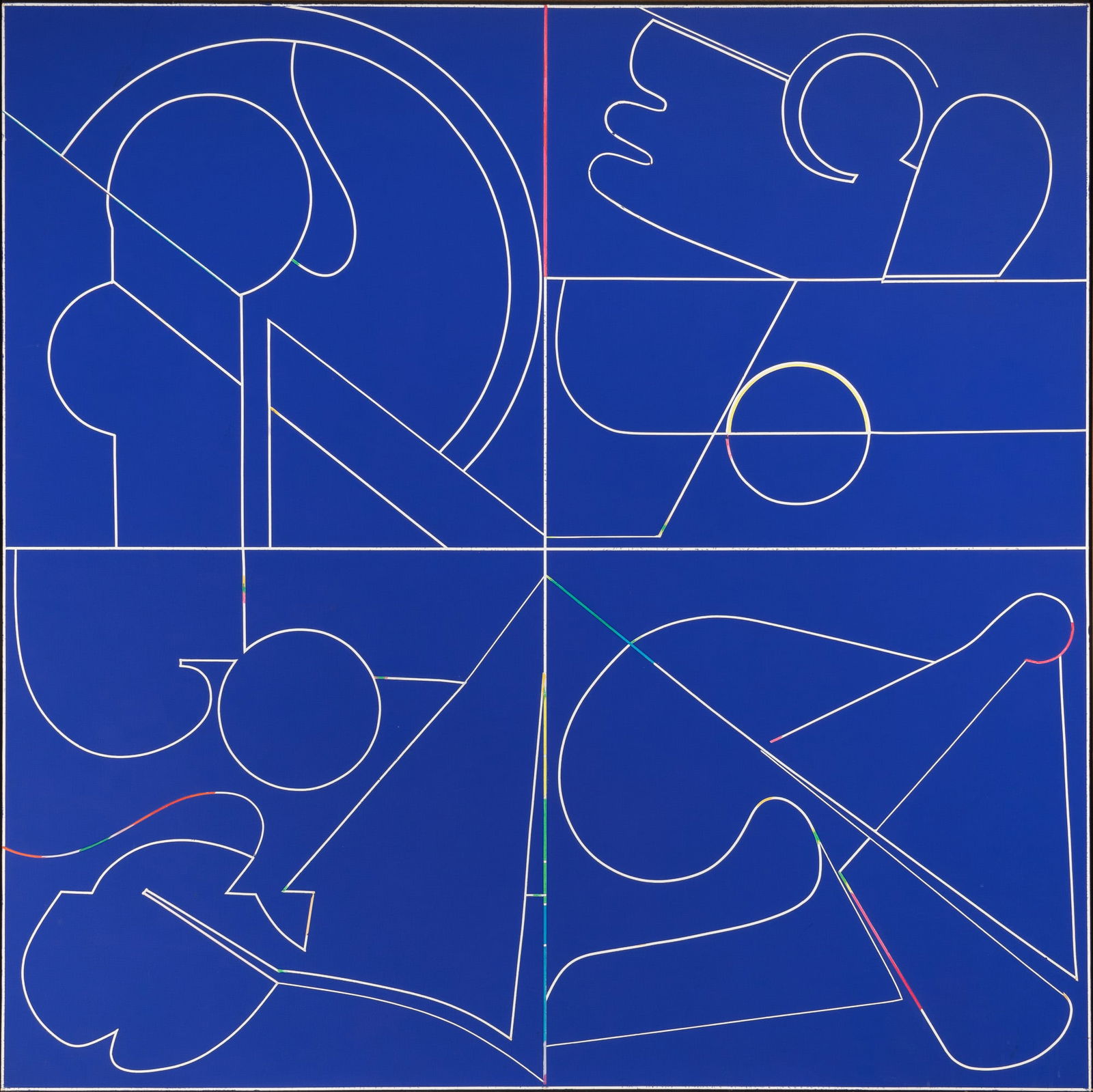 Takeshi Kawashima: Japanese, b. 1930Untitled, 1975Signed and dated T. Kawashima 1975 on the reverseAcrylic on canvas57 x 57 inches (144.8 x 144.8 cm) (Framed 58 1/4 x 58 1/4