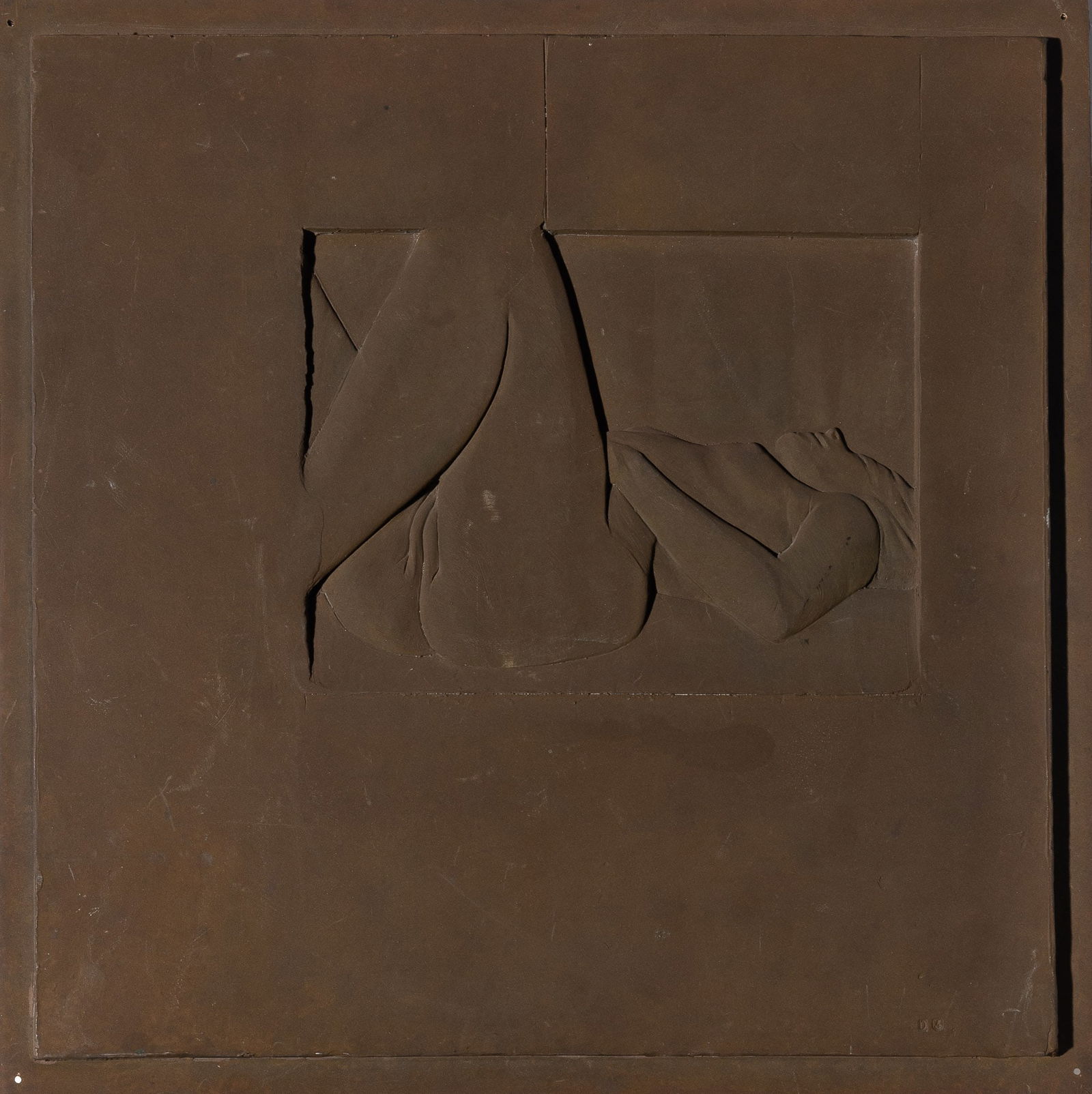 Robert Graham: American, 1938-2008Untitled (D3), 1992Stamped as titled (lr)Cast copper bas-relief with unique patina, from an edition of 814 by 14 in. (35.5 by 35.5 cm)Provenance:Private Collection, Santa Monica