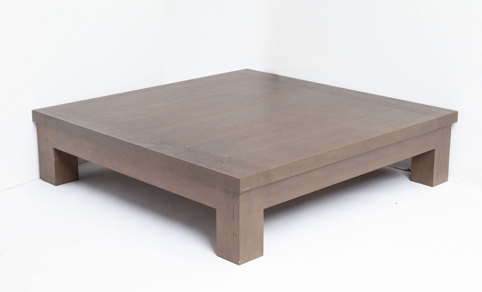 Christian Liaigre Stained Oak "Charpentier" Coffee Table Late 20th century (1 of 3)