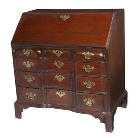 Chippendale Mahogany Slant-lid Desk Boston, Massachusetts, 1760-80
