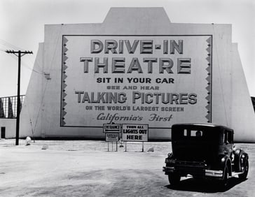 First Drive-In Theater, Los Angeles, 1935