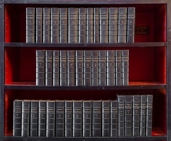 Four finely bound sets of French classics, with added illustrations