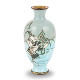 A Japanese Cloisonne Enamel Vase Early 20th Century
