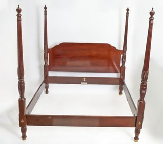 Regency Style Four Poster Mahogany Bed