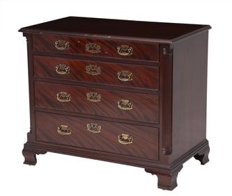 Baker Chippendale Style Mahogany Chest of Drawers