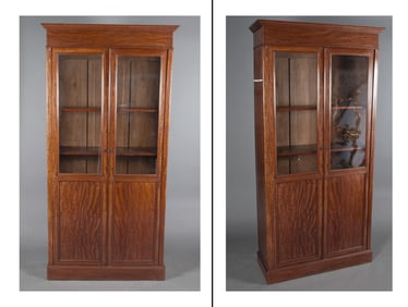 Pair of Oversized Satinwood Cabinets