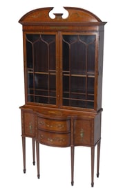 Edwardian Painted Satinwood Cabinet