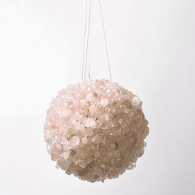 Rock Crystal Ball Pendant Ceiling Light
