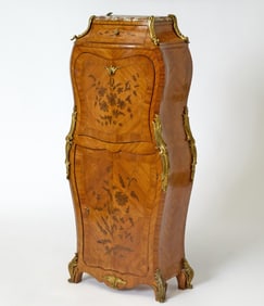 Louis XV Style Inlaid Tulipwood Secretaire a Abattant