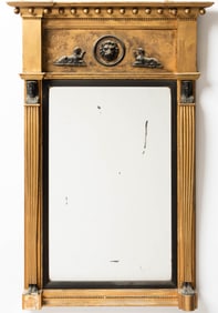 Regency Egyptian Revival Giltwood Mirror 19th Century