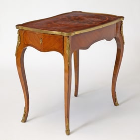 Louis XV Style Kingwood Marquetry Table