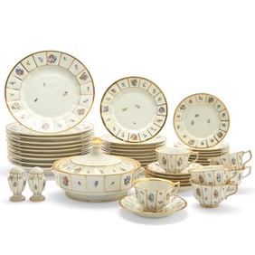 Royal Copenhagen "Henriette" Pattern Porcelain Partial Dinner Service