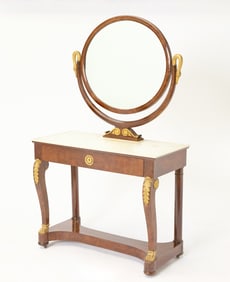 Charles X Bronze Mounted Mahogany Dressing Table