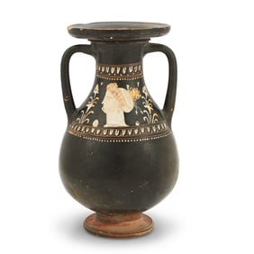An Apulian-Style Painted Earthenware Pelike Possibly Antique