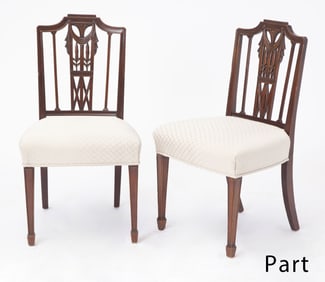 Set of Four George III Style Mahogany Dining Side Chairs