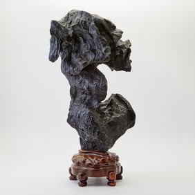 A Chinese Scholar's Rock and Stand 20th Century