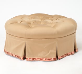 Tufted Upholstered Ottoman