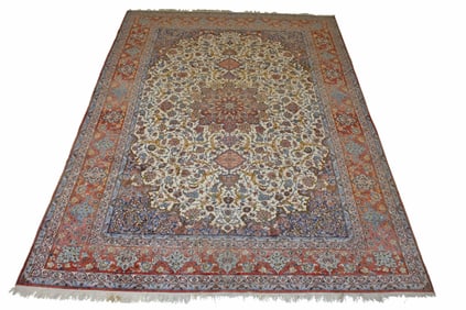 Silk Warp Isfahan Carpet
