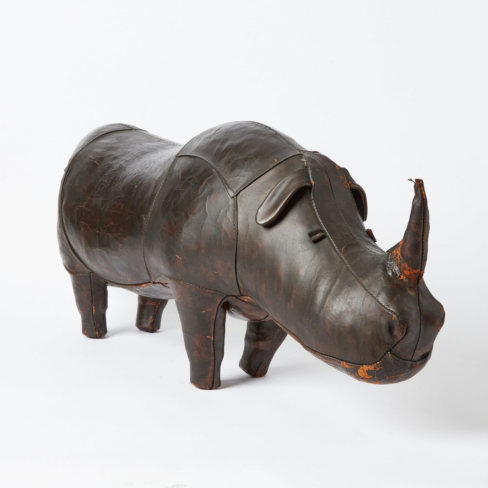Omersa Leather Rhinoceros Footstool (1 of 3)