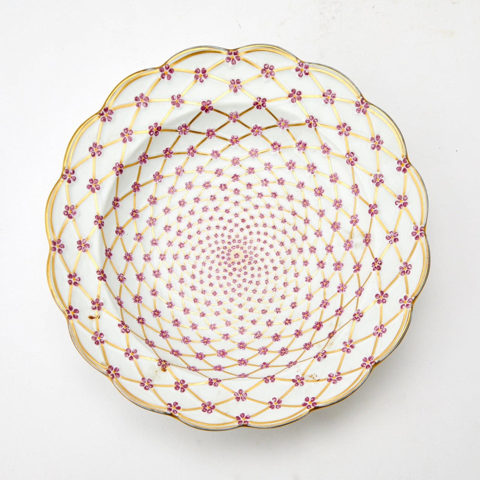 Haviland Limoges Porcelain Reproduction Private Service "Empress of Russia" Plate From the: Diameter 10 1/2 inches. generally good condition