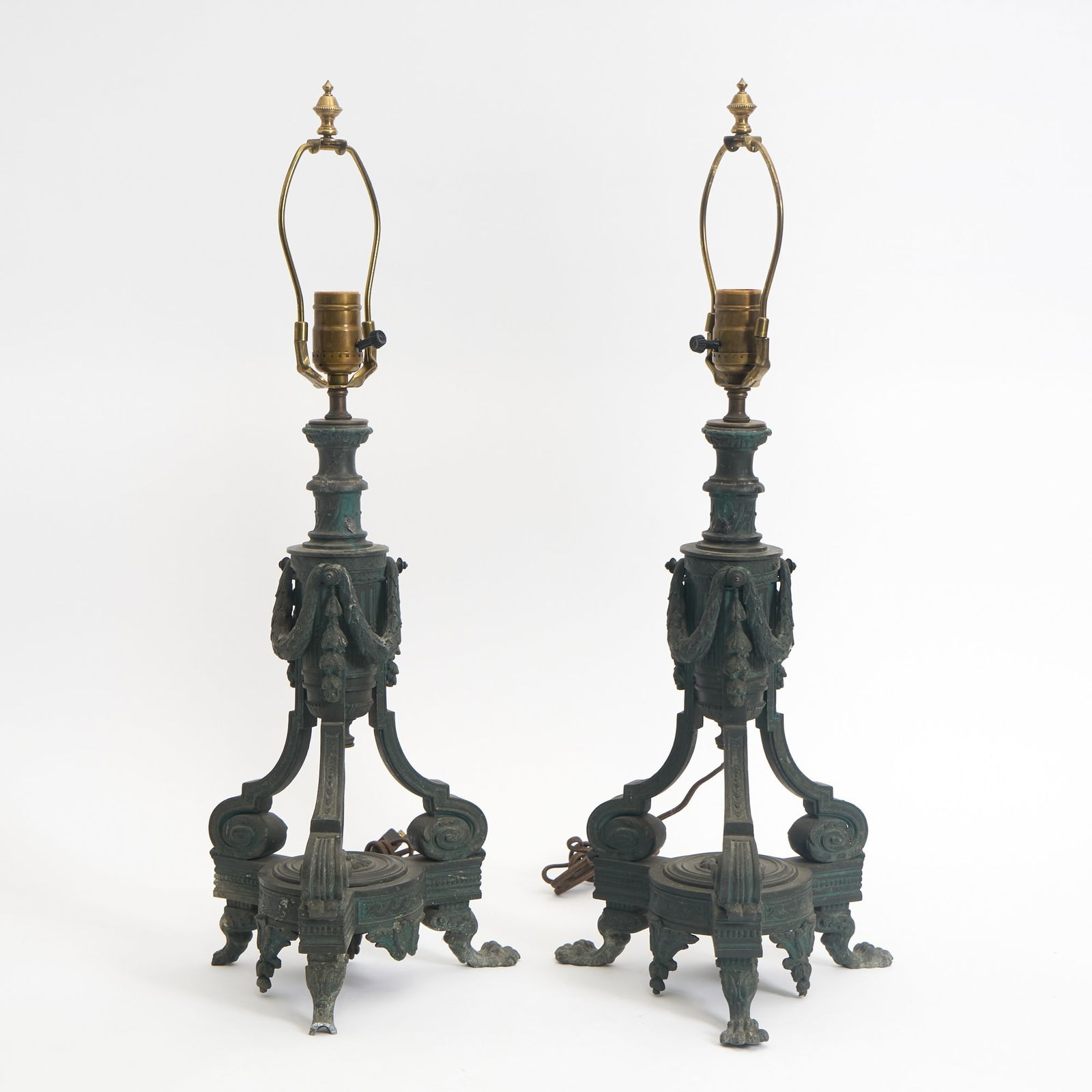 Pair of Iron Antique Style Lamps (1 of 7)