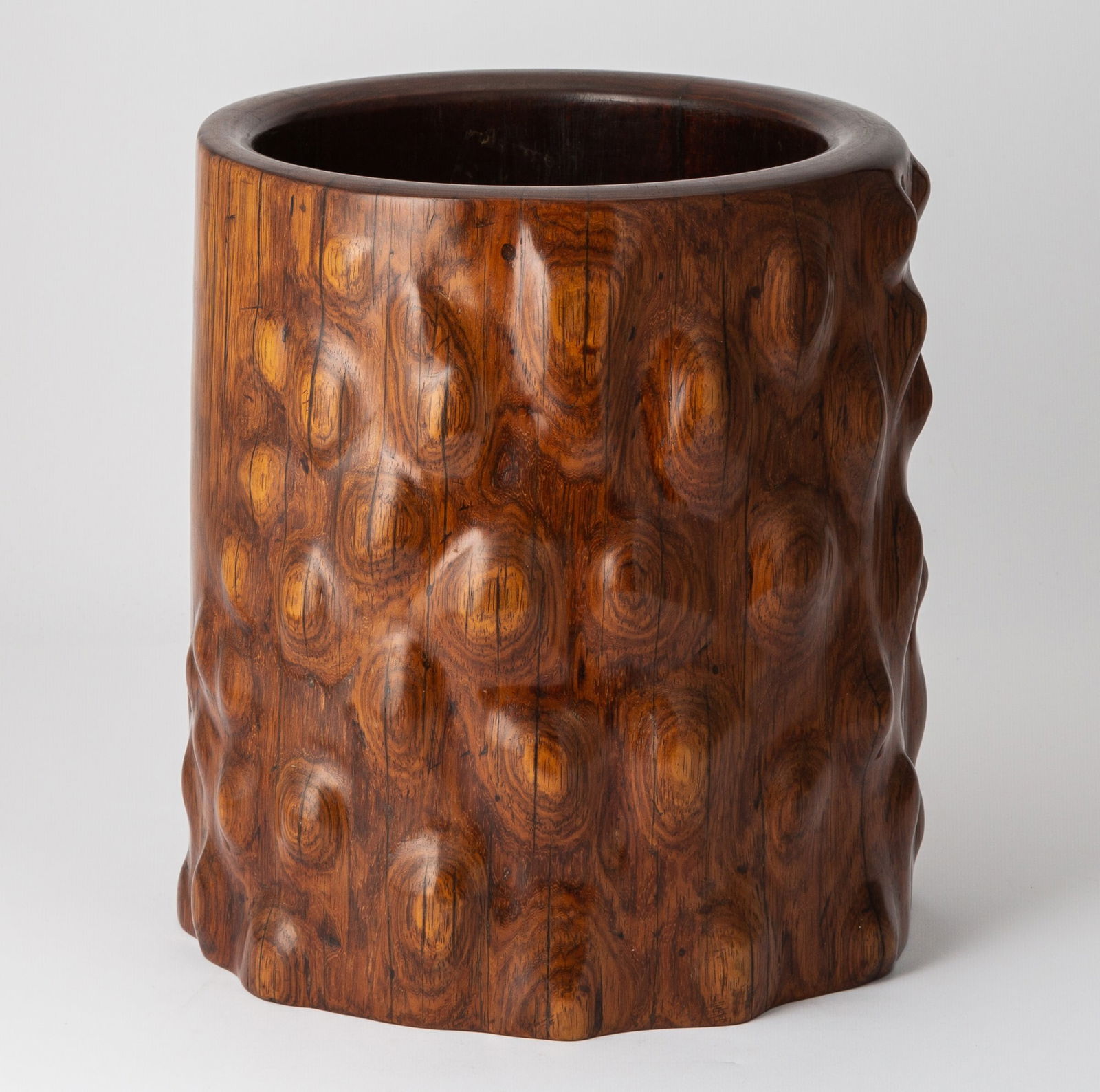 A Large Chinese Huanghuali Brush Pot Qing Dynasty (1 of 4)