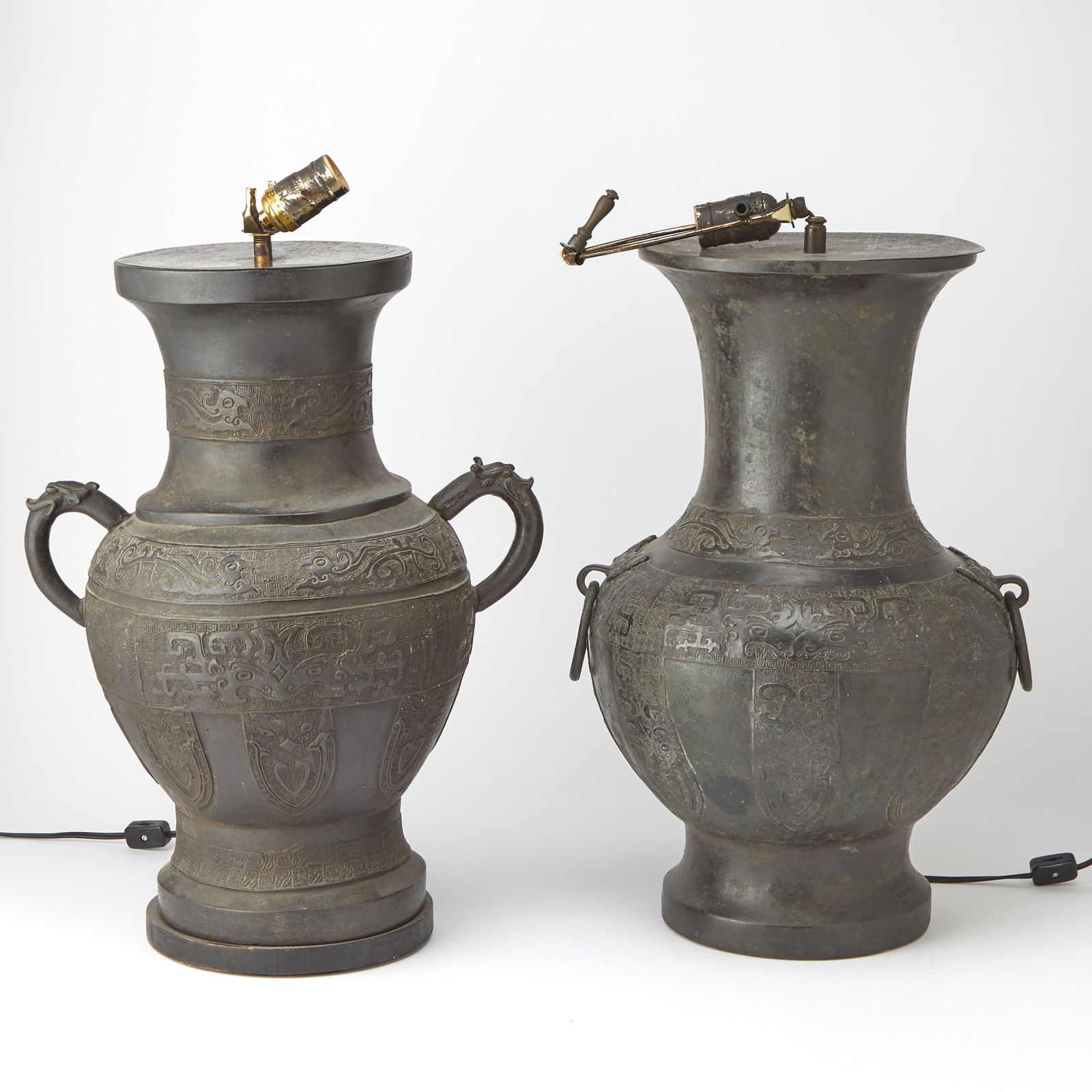 Two Chinese Archaistic Bronze Vases Qing Dynasty or Earlier (1 of 4)