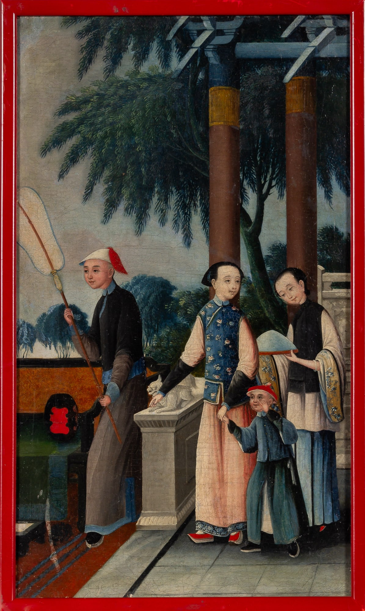 A China Trade Figural Painting 19th century (1 of 1)