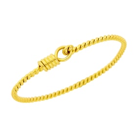 Cartier Fluted Gold Bangle Bracelet