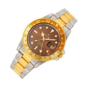 Rolex Gentleman's Stainless Steel and Gold 'GMT Master-Date' Wristwatch, Ref. 16753