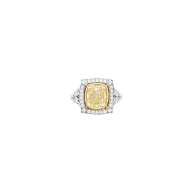 Sophia D. Platinum, Gold, Colored Diamond and Diamond Ring