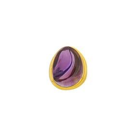 Burle Marx Gold and Carved Amethyst Ring