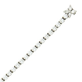 Tiffany & Co. Platinum and Diamond 'Victoria' Bracelet