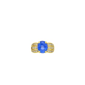 Gold, Sapphire and Diamond Ring
