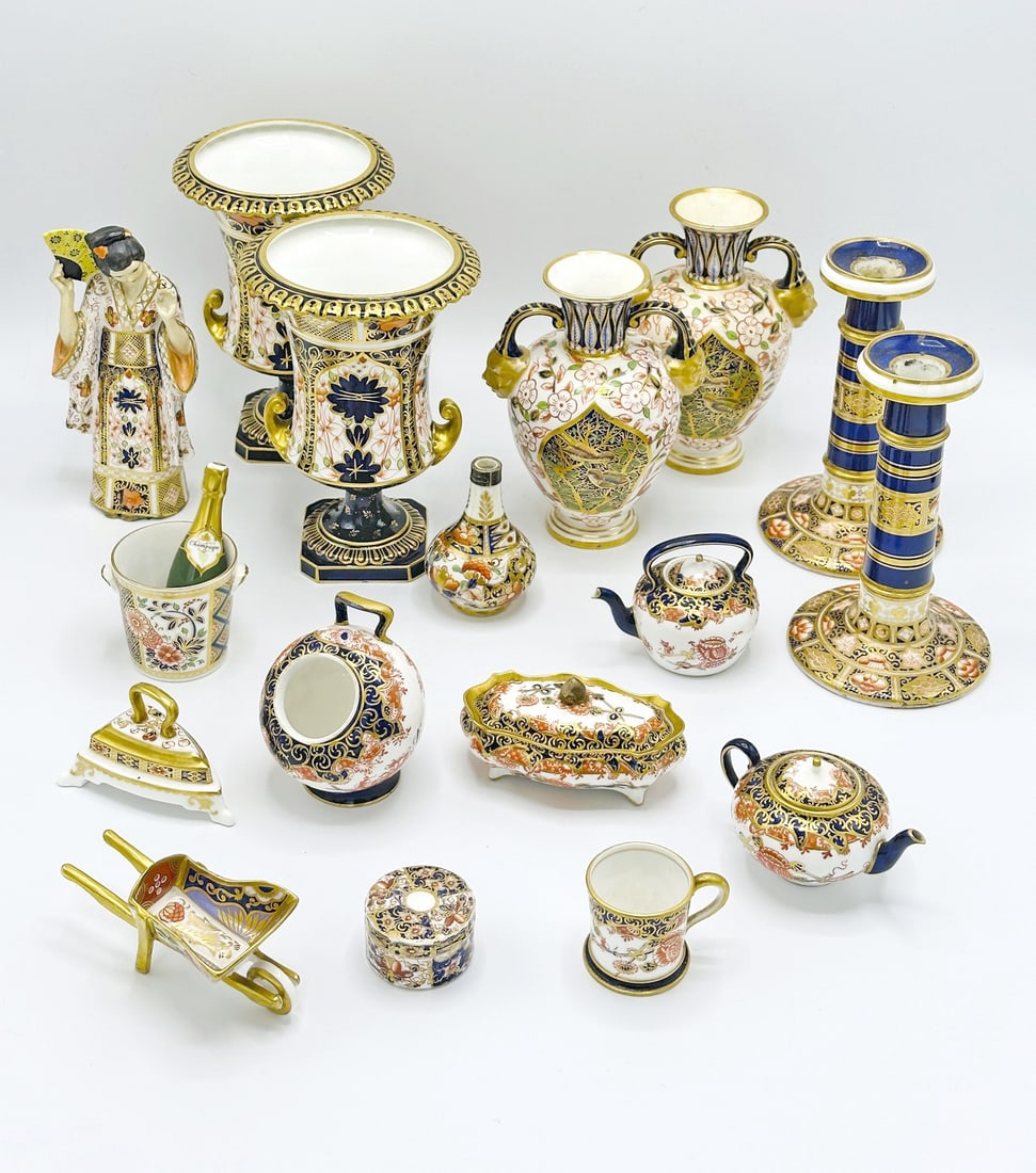 Group of Royal Crown Derby Table Articles and Miniatures 20th Century (1 of 13)