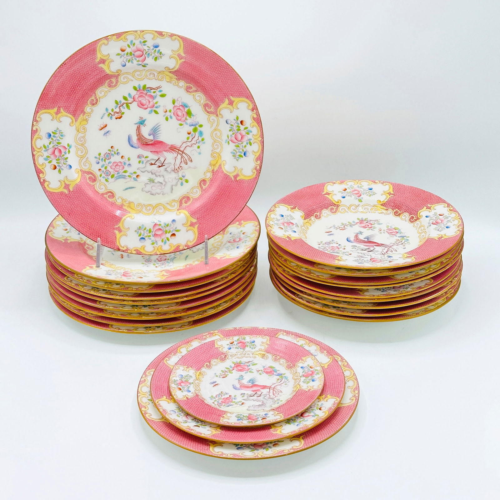 Mintons "Cockatrice" Pattern Porcelain Partial Dinner Service (1 of 3)