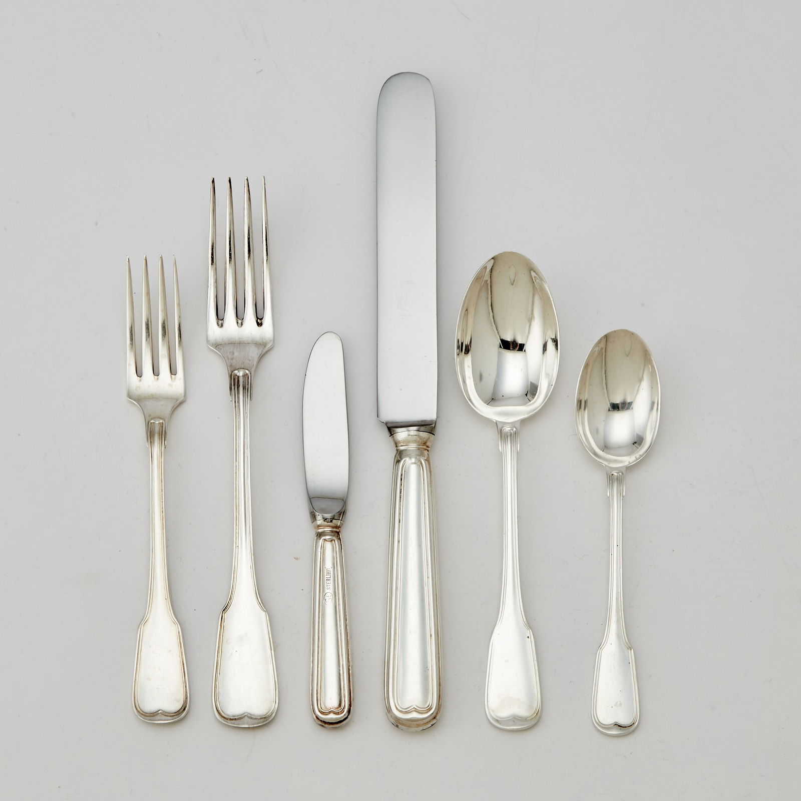 Italian Sterling Silver Flatware Service Late 20th century (1 of 4)