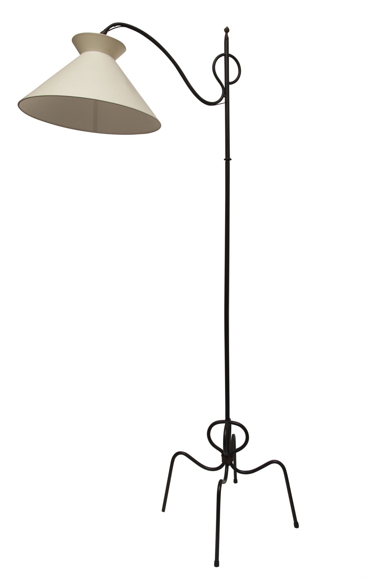 Wrought Iron Floor Lamp 20th Century (1 of 4)