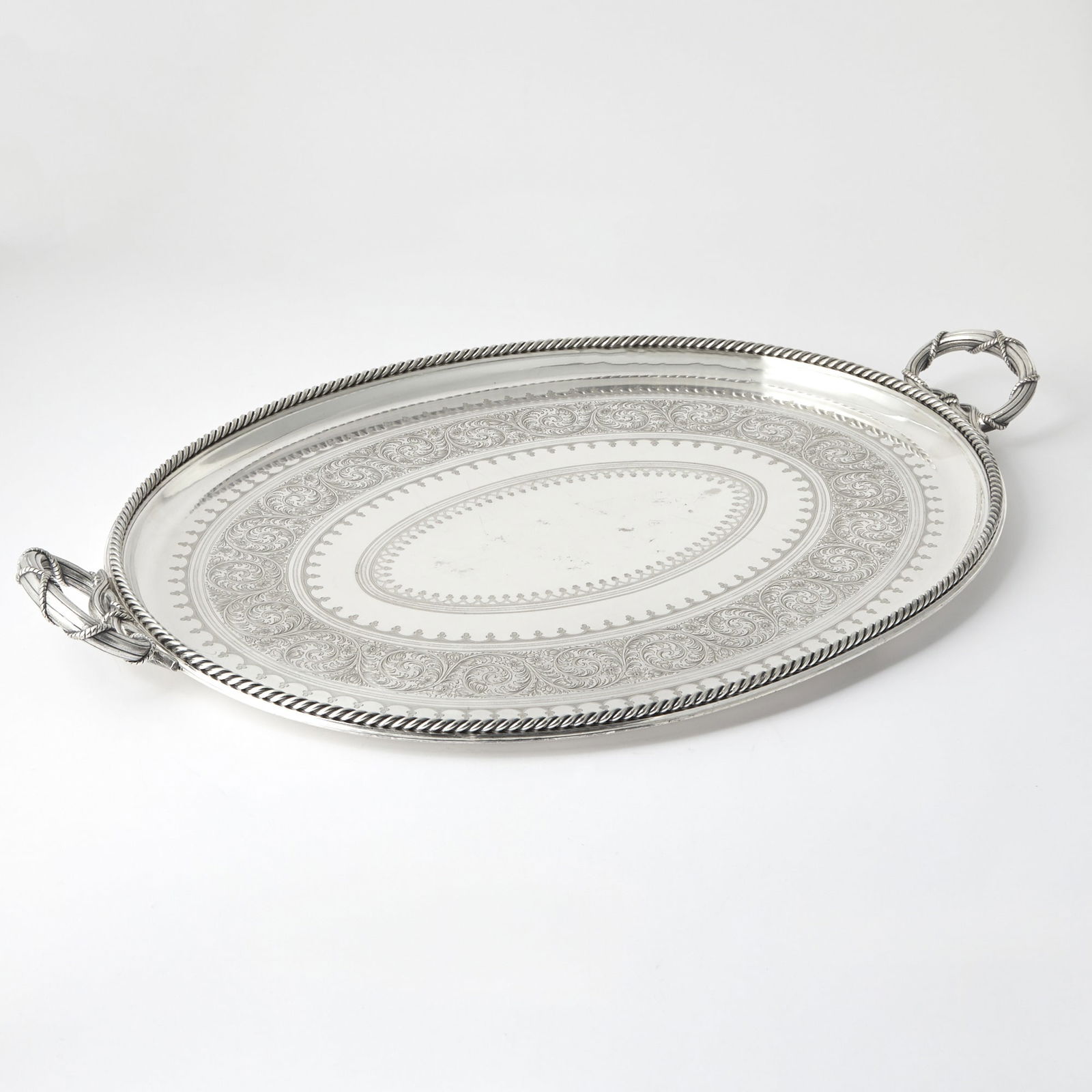 Elkington & Co. Silver Plated Two Handle Tray Late 19th/ early 20th century (1 of 3)