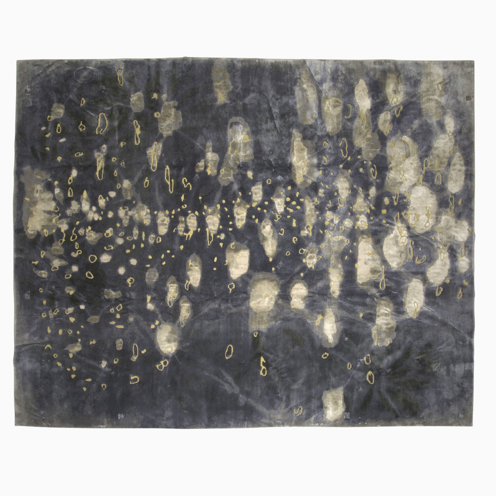 Wool, Silk, and Metallic Thread Indian Carpet (1 of 2)