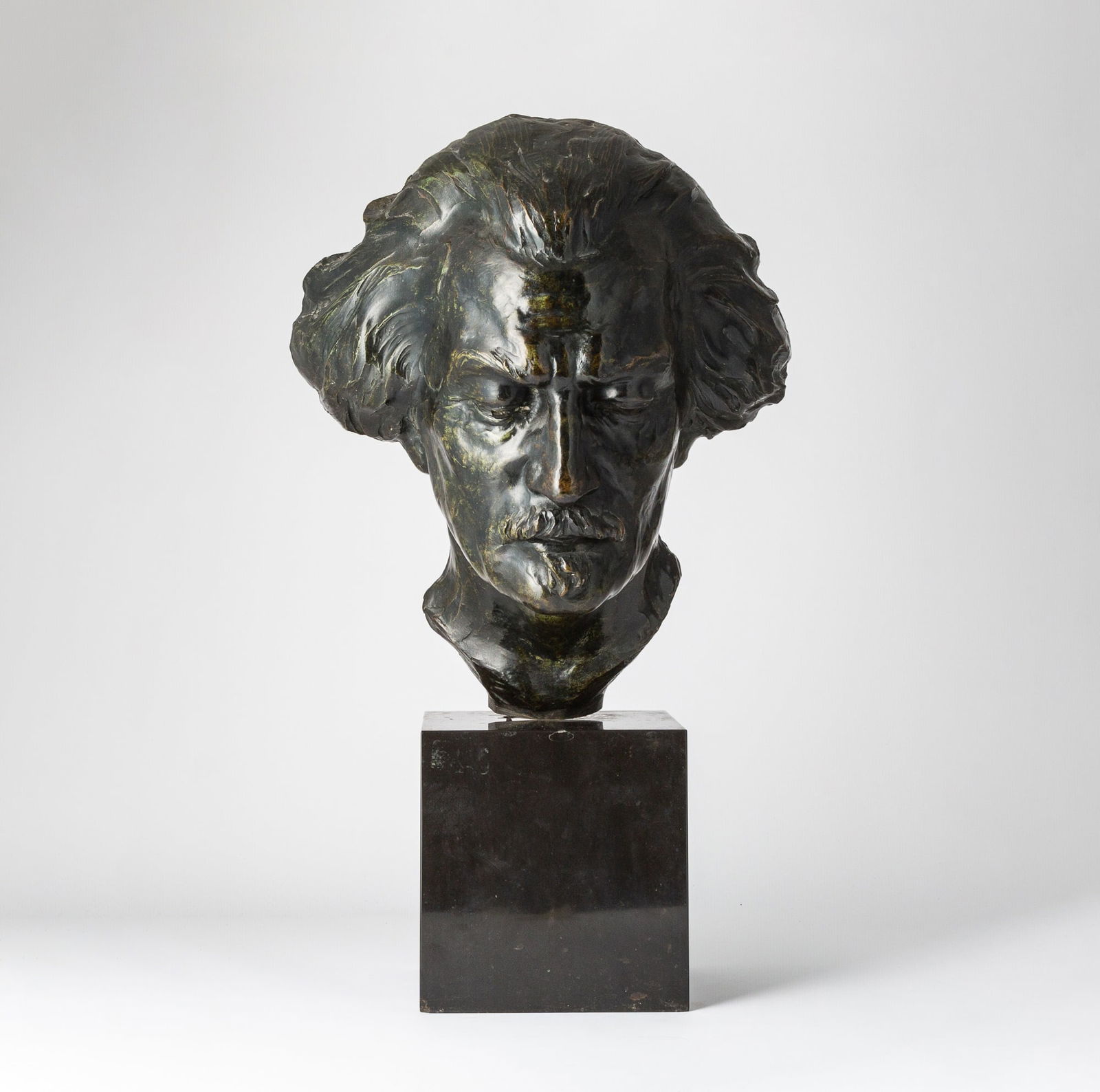 Malvina Cornell Hoffman: Estate / Collection: Property of a Lady American, 1887-1966 Bust of Ignace Paderewski, 1923 Signed and dated 1923 MALVINA HOffMAN and with copyright symbol on the lower right Bronze with a dark brown