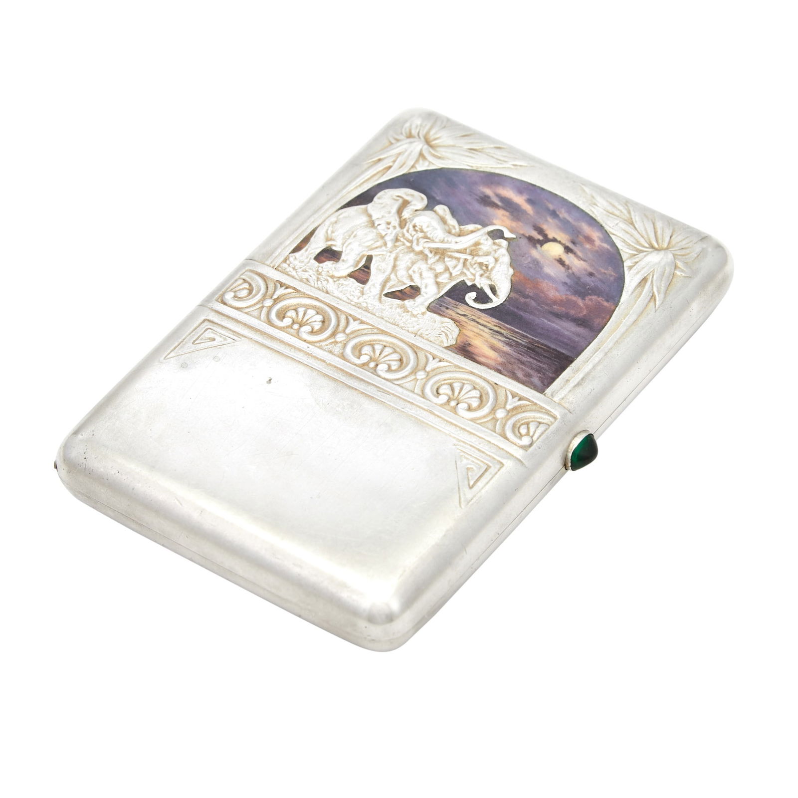 Russian Silver and En Plein Enamel Cigarette Case (1 of 3)
