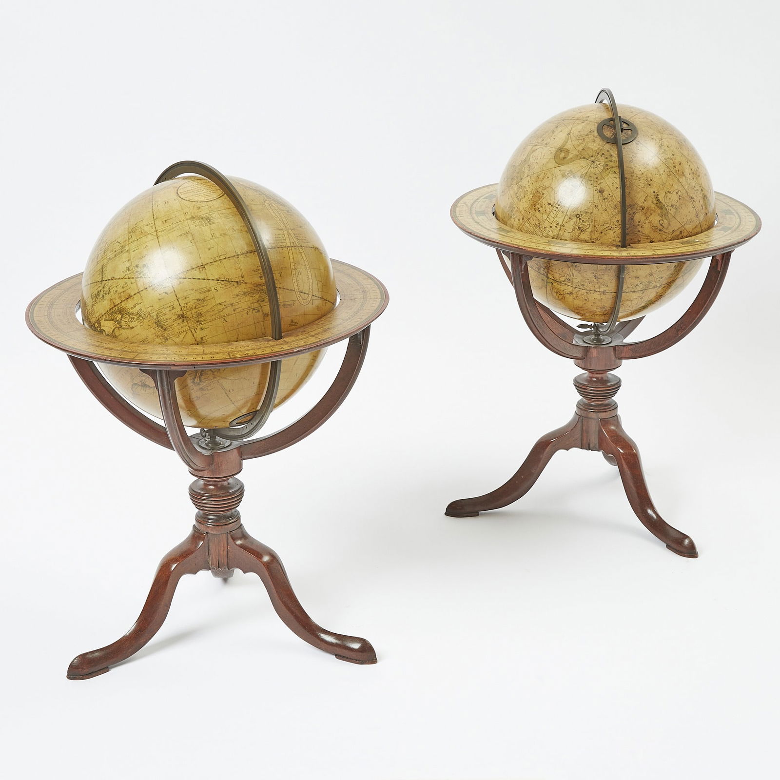 An Assembled Pair of English 12 Inch Table Globes (1 of 5)