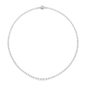 White Gold and Diamond Necklace
