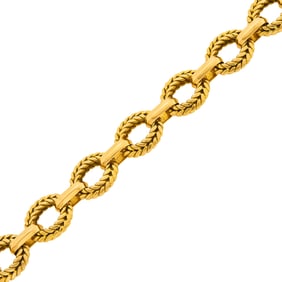 Gold Link Bracelet, France
